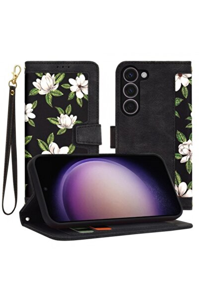 Stef's Cat Carcasă de telefon pentru Samsung Galaxy S23 S911, FlipCraft, Neagră