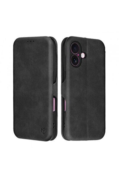 Stef's Cat Калъф за Apple iPhone 16 Plus, Safe Wallet Plus, Черен