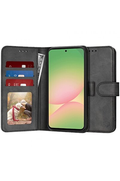 Stef's Cat Θήκη ημερολογίου για Samsung Galaxy A56 (A566) - Μαύρη