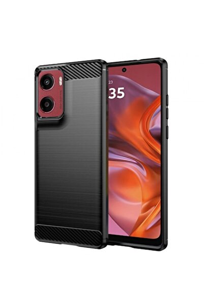 Stef's Cat Carcasă pentru Motorola Moto E15 / G05, Carbon, Negru