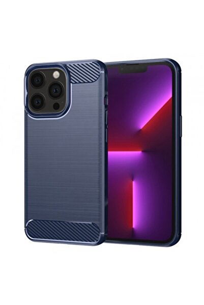 Stef's Cat Калъф за Apple iPhone 13 Pro, Карбон, Син