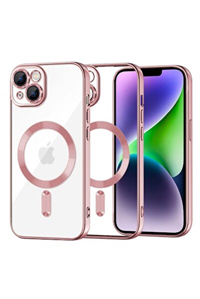 Stef's Cat Carcasă MagSafe pentru Apple iPhone 14 Plus, Cristal Luxos, Roz