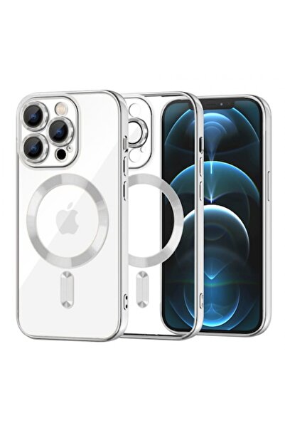 Stef's Cat MagSafe Case for Apple iPhone 12 Pro Max, Luxury Crystal, Silver