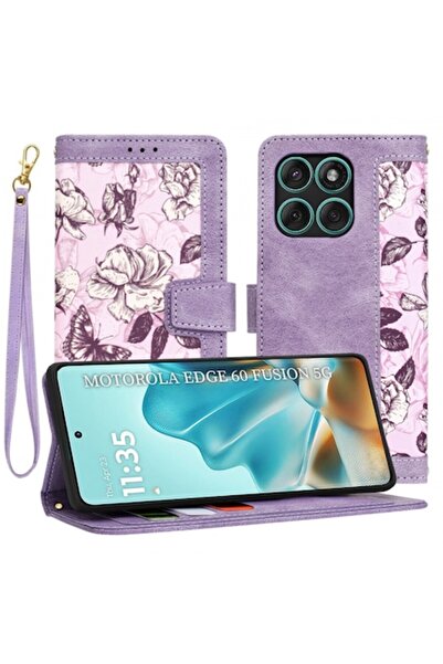 Stef's Cat Husa pentru Motorola Edge 60 Fusion / Edge 60, FlipCraft, Purple