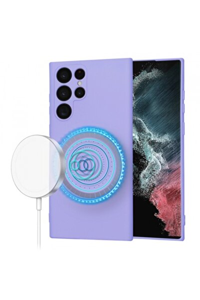 Stef's Cat Husă MagSafe pentru Samsung Galaxy S22 Ultra 5G S908, SoftFlex, Vi...