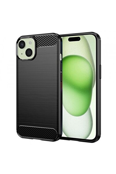 Stef's Cat Θήκη Apple iPhone 15 Plus, Carbon, Μαύρη