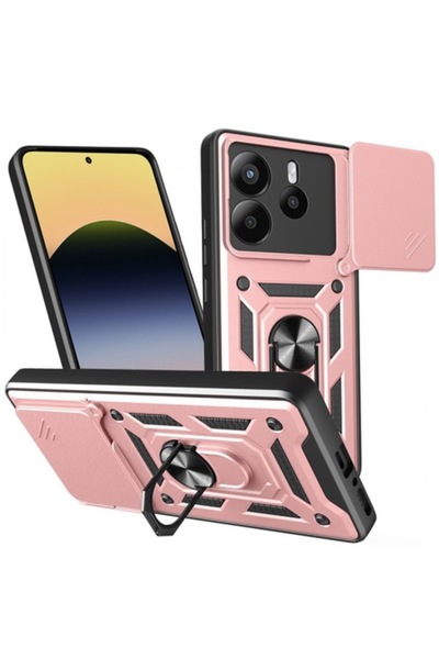 Stef's Cat Carcasă pentru Xiaomi Redmi Note 14 5G, CamShield, Roz