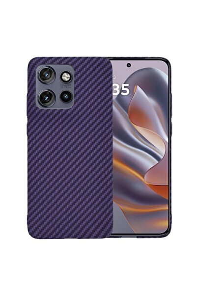 Stef's Cat Husă pentru Motorola Edge 50 Neo, Carbonite FiberShell, violet