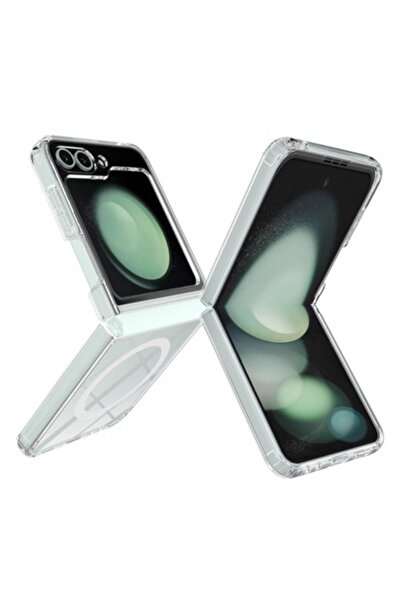 Stef's Cat Husă MagSafe pentru Samsung Galaxy Z Flip6 F741, Pro, Transparentă