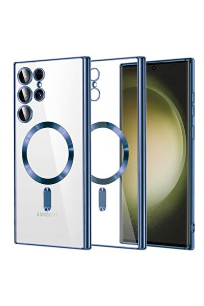 Stef's Cat Carcasă MagSafe pentru Samsung Galaxy S23 Ultra S918, Cristal Luxo...