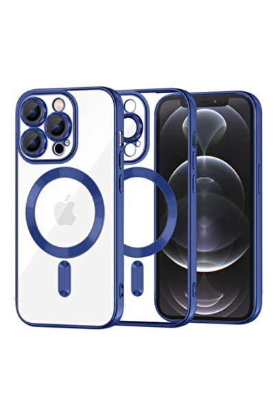 Stef's Cat Carcasă MagSafe pentru Apple iPhone 12 Pro, Cristal Luxos, Albastră