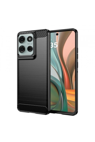 Stef's Cat Carcasă pentru Motorola Moto G75, Carbon, Negru
