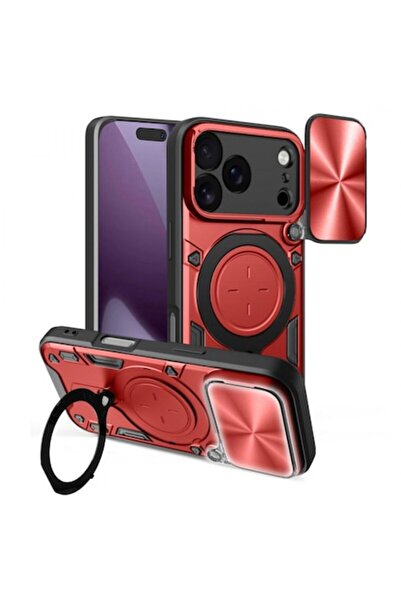 Stef's Cat Θήκη για Apple iPhone 17 Pro, Techsuit CamGuard Pro, Κόκκινη