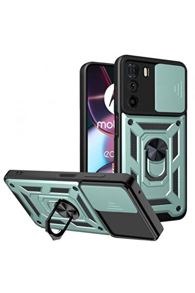 Stef's Cat Husă pentru Motorola Edge 30, CamShield, verde