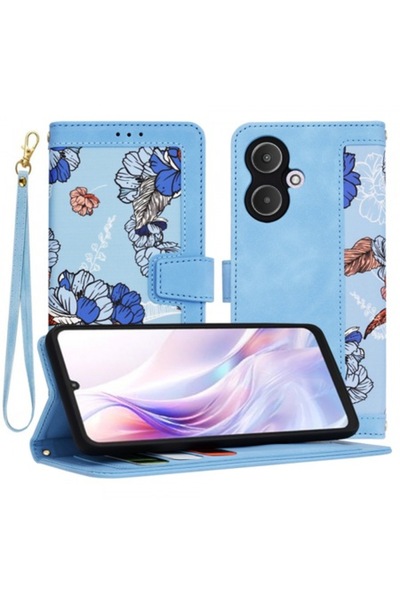 Stef's Cat Θήκη Xiaomi Redmi 13C 5G, FlipCraft, Μπλε