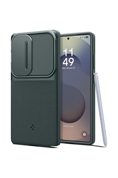 Spigen Case for Samsung Galaxy S25 Ultra S938, OPTIK ARMOR, Green