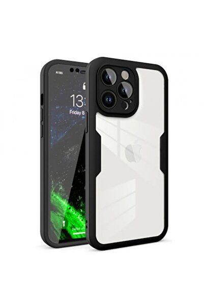 Stef's Cat Калъф за телефон Apple iPhone 12 Pro, ColorVerse 360, Черен