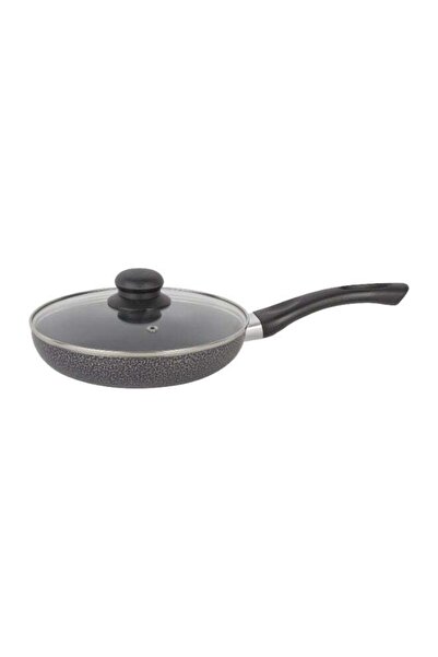 007 مقلاة رويال فورد من الألومنيوم مقاس 22 سم مع غطاء زجاجي مقسّى (فضي/رمادي/...