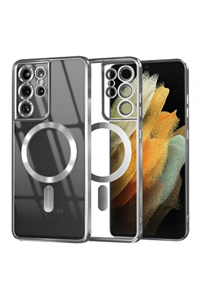 Stef's Cat Husă MagSafe pentru Samsung Galaxy S21 Ultra 5G G998, Cristal de L...