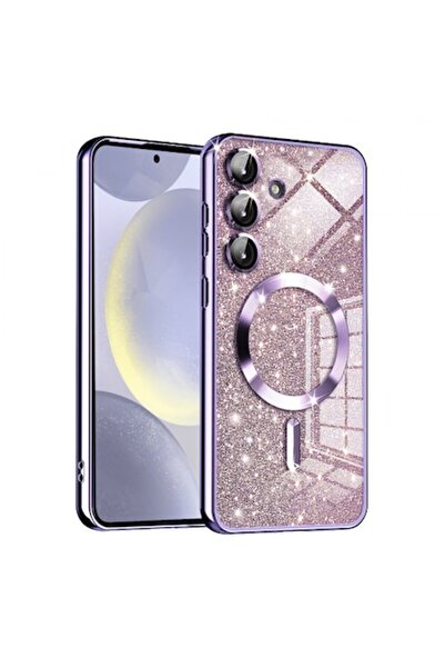 Stef's Cat Θήκη MagSafe για Samsung Galaxy S24+ S926, Πολυτελές Γκλίτερ, Ανοι...