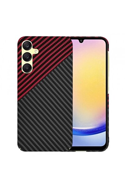 Stef's Cat Carcasă pentru Samsung Galaxy A25 (A256) - Carbonite FiberShell Vortex, Roșu