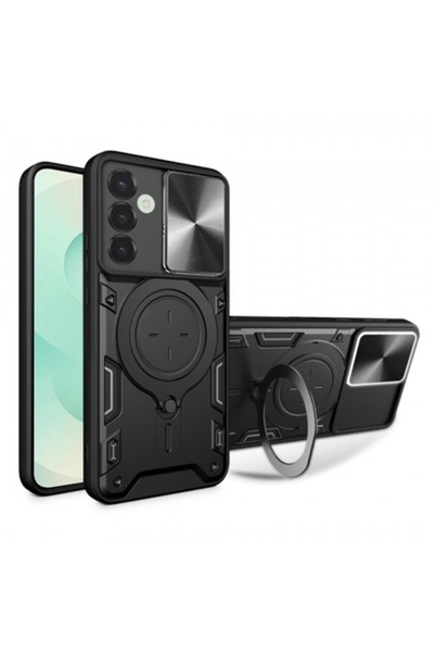 Stef's Cat Θήκη για Samsung Galaxy S25+ S936, CamGuard Pro, Μαύρη