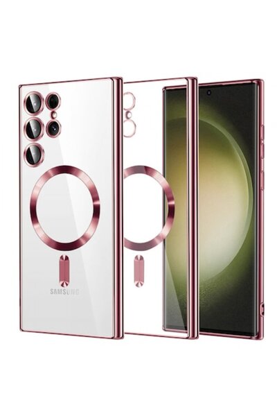 Stef's Cat Carcasă MagSafe pentru Samsung Galaxy S23 Ultra S918, Cristal Luxo...