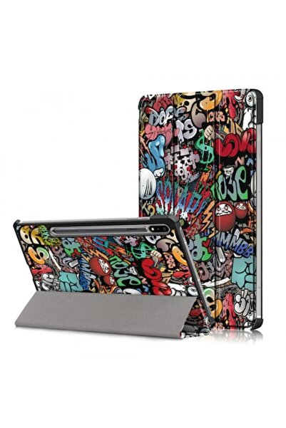 Stef's Cat Case for Samsung Galaxy Tab S8+/S7 FE/S7+, Multicolor, Silicon, Slim