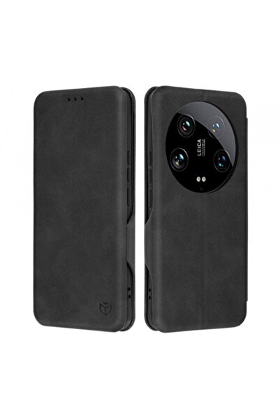 Stef's Cat Husă pentru Xiaomi 14 Ultra, Safe Wallet Plus, Neagră
