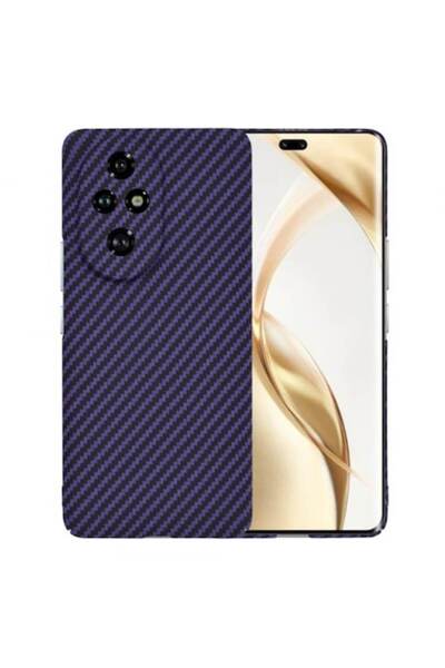 Stef's Cat Θήκη για Honor 200 Pro, από ίνες ανθρακονήματος, μωβ