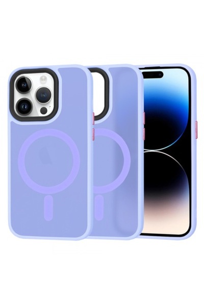 Stef's Cat Carcasă MagSafe pentru Apple iPhone 14 Pro, HaloFrost, violet deschis