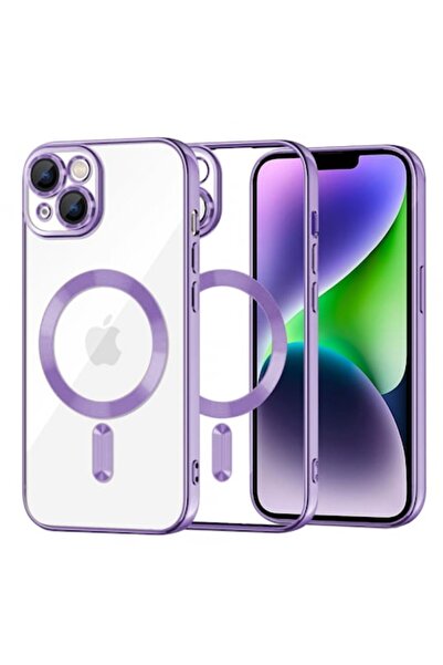 Stef's Cat Carcasă MagSafe pentru Apple iPhone 14 Plus, Cristal Luxury, Mov D...