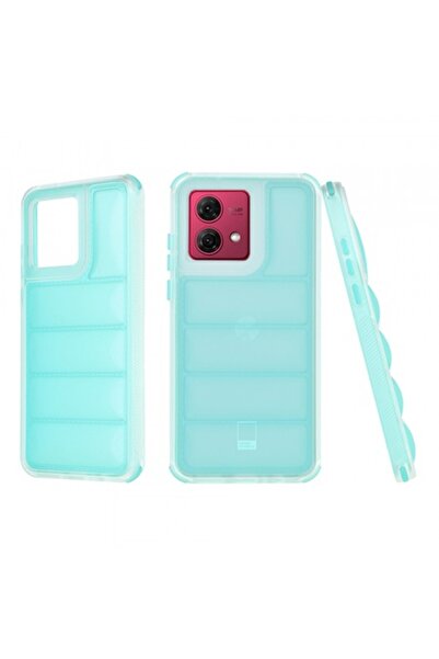 Stef's Cat Husă de telefon pentru Motorola Moto G84, Wave Shield, turcoaz