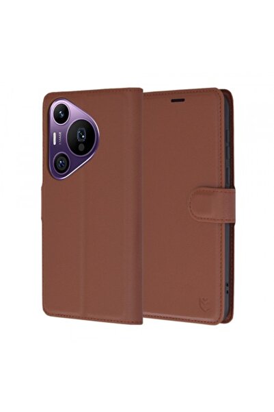 Stef's Cat Δερμάτινη θήκη για Huawei Pura 70 Pro - Καφέ