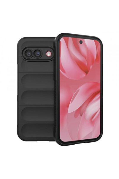 Stef's Cat Θήκη τηλεφώνου για Google Pixel 9a, Magic Shield, μαύρη