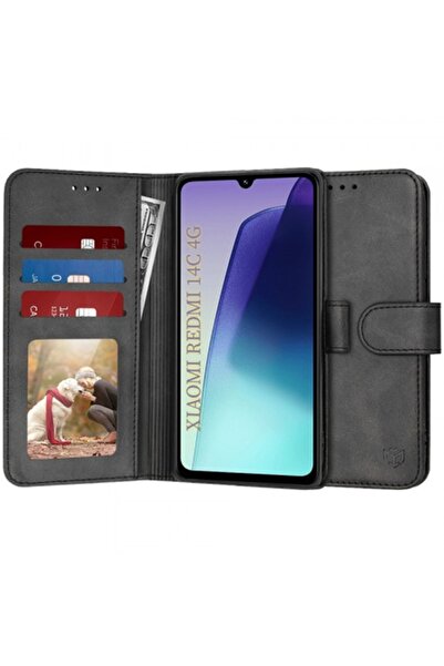 Stef's Cat Husă pentru Xiaomi Poco C75 / Redmi 14C, Jurnal, Negru