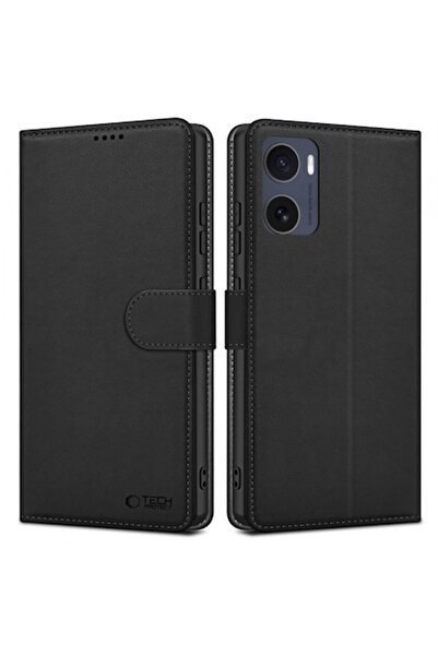 Tech-Protect Husă Motorola Moto E15 / G05, portofel, neagră