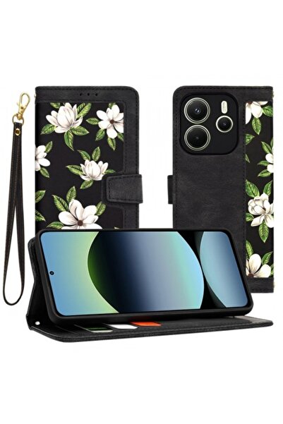 Stef's Cat Husă pentru Xiaomi Redmi Note 14 4G (Regional), FlipCraft, Negru