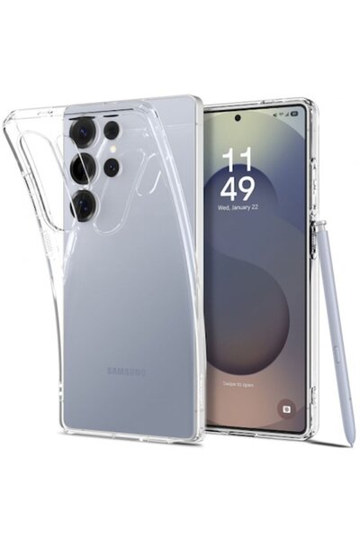 Spigen Case conmpatible with Samsung Galaxy S25 Ultra S938, Liquid Crystal, Transparent ACS08948