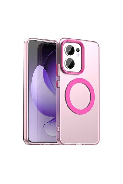 Stef's Cat Carcasă Oppo Reno13 F CandyCase MagSafe D61 din policarbonat, roz