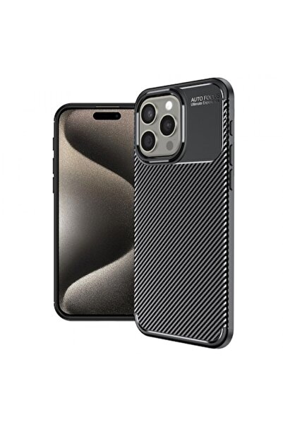 Stef's Cat Husă de telefon pentru Apple iPhone 15 Pro Max, fibră de carbon, n...