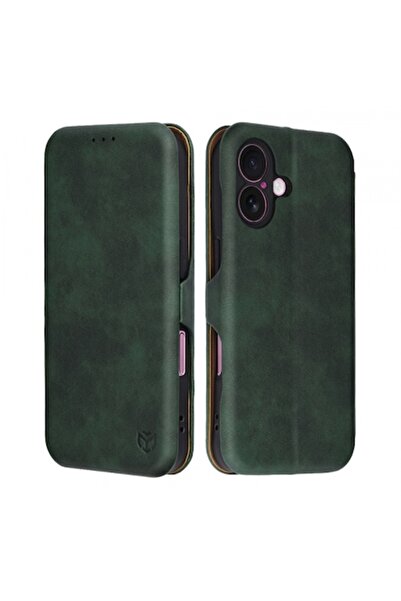 Stef's Cat Husă de telefon pentru Apple iPhone 16 Plus, Safe Wallet Plus, verde