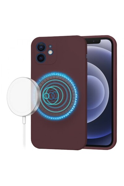 Stef's Cat Carcasă MagSafe pentru Apple iPhone 12, SoftFlex, Vișinie