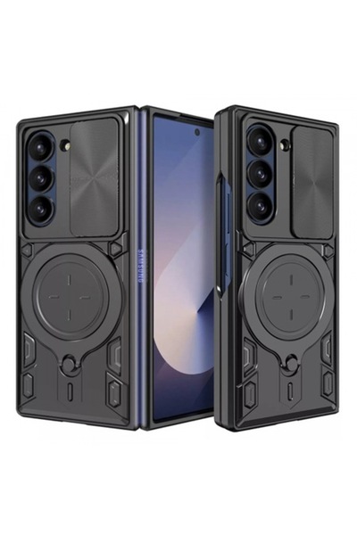 Stef's Cat Θήκη Samsung Galaxy Z Fold6 (F956), CamGuard Pro, Μαύρη