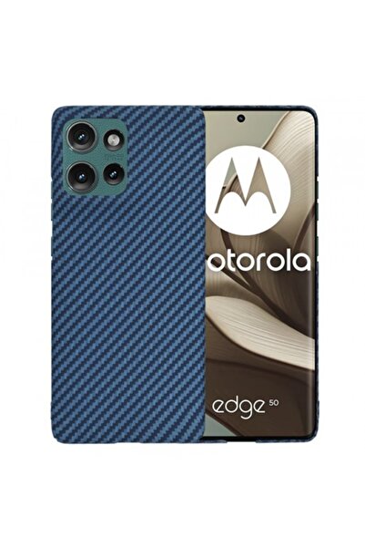 Stef's Cat Husă pentru Motorola Edge 50, Carbonite FiberShell, turcoaz