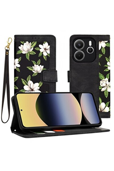 Stef's Cat Husă pentru Xiaomi Redmi Note 14 4G (Standard), FlipCraft, Neagră