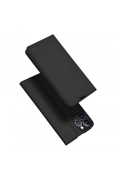 Stef's Cat Husă tip carte Magskin pentru Apple iPhone 13 Pro Max, neagră