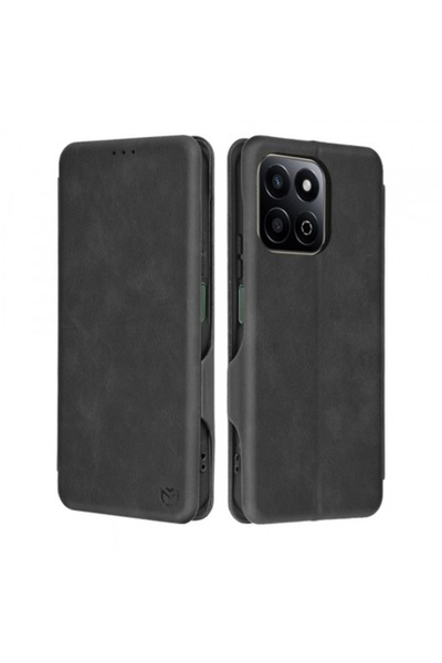 Stef's Cat Husă Safe Wallet Plus pentru Honor X7c / 200 Smart, Neagră