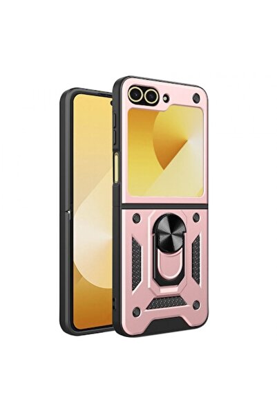 Stef's Cat Carcasă pentru Samsung Galaxy Z Flip6 F741, CamShield, Roz