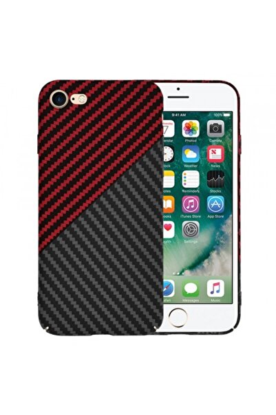 Stef's Cat Carcasă Apple iPhone SE (2022/2020)/8/7 - Carbonite FiberShell Vortex, Roșu